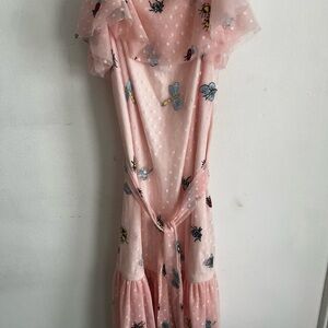 Pink Butterfly and Bug Woman’s Betsy Johnson Dress